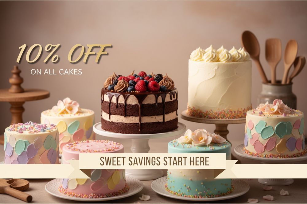 10% discount on cakes 