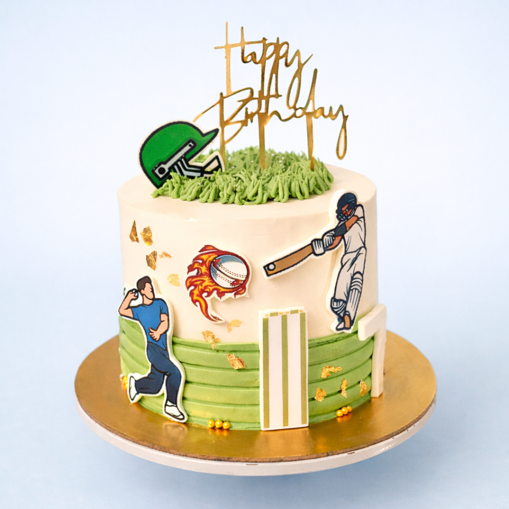 Cricket Fever Birthday Cake