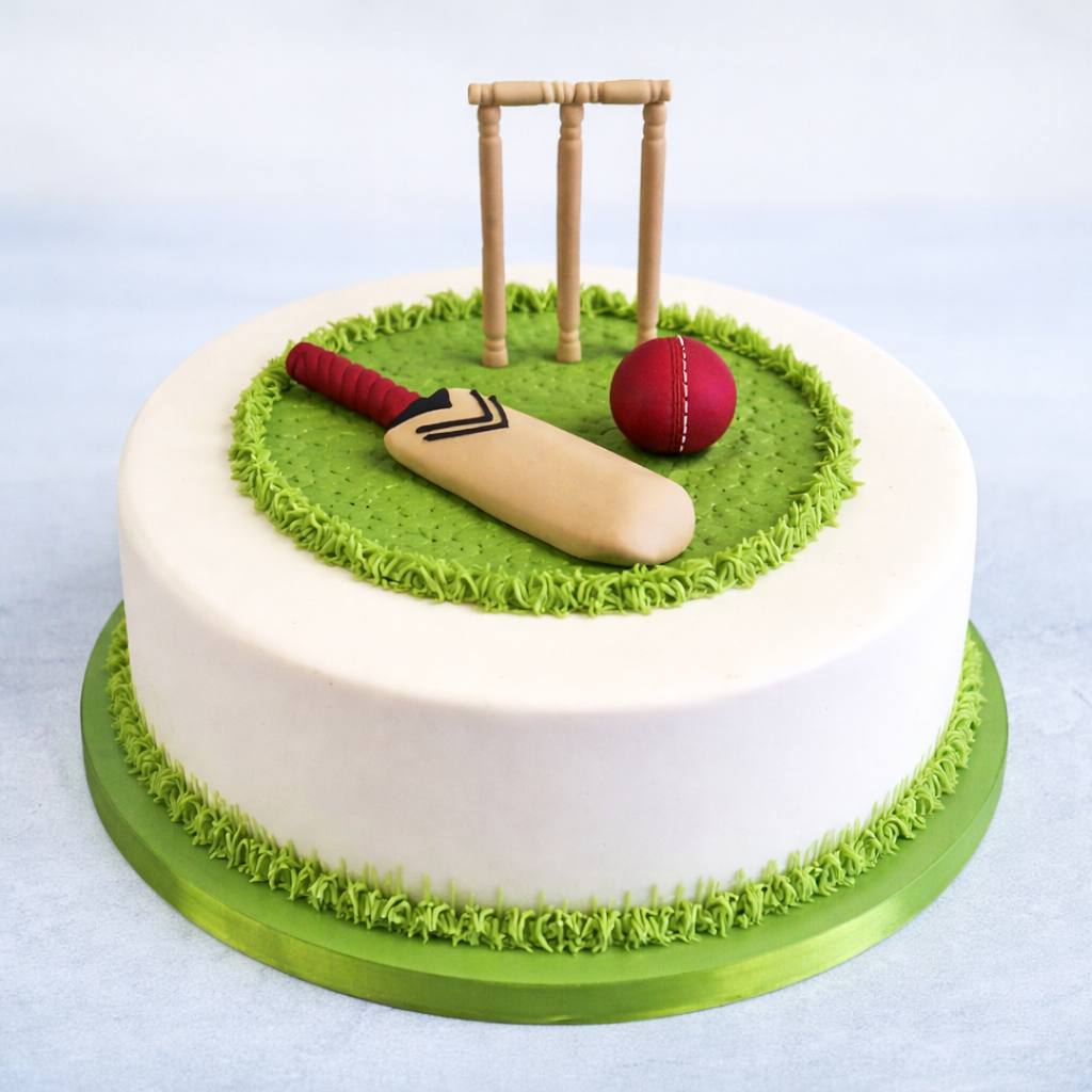 Cricket Theme Cake