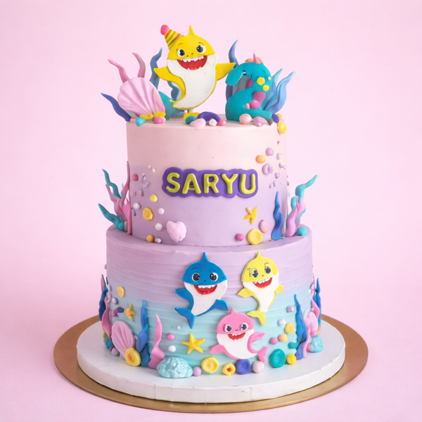 Baby Shark Underwater Adventure Cake