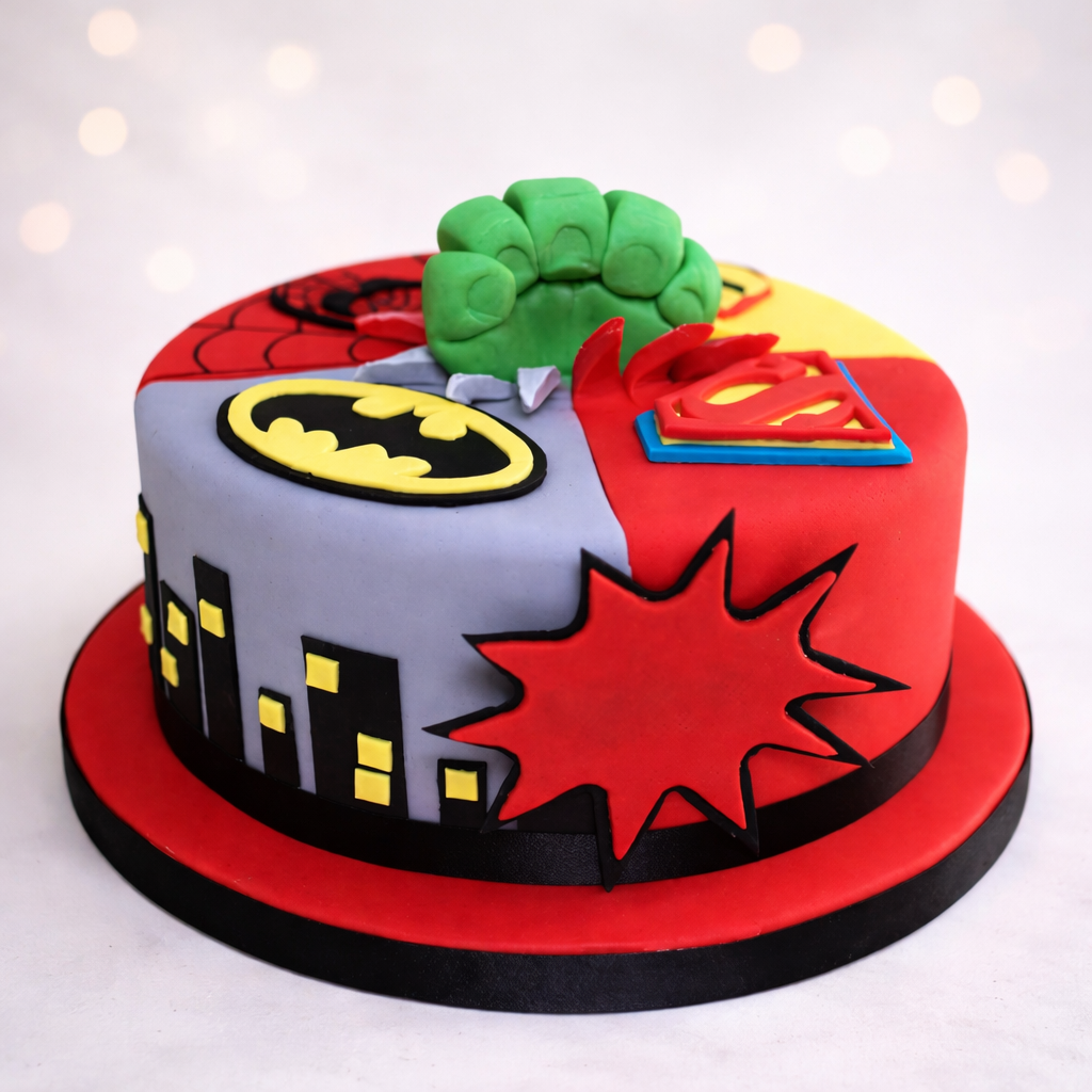 Superhero Legends Cake