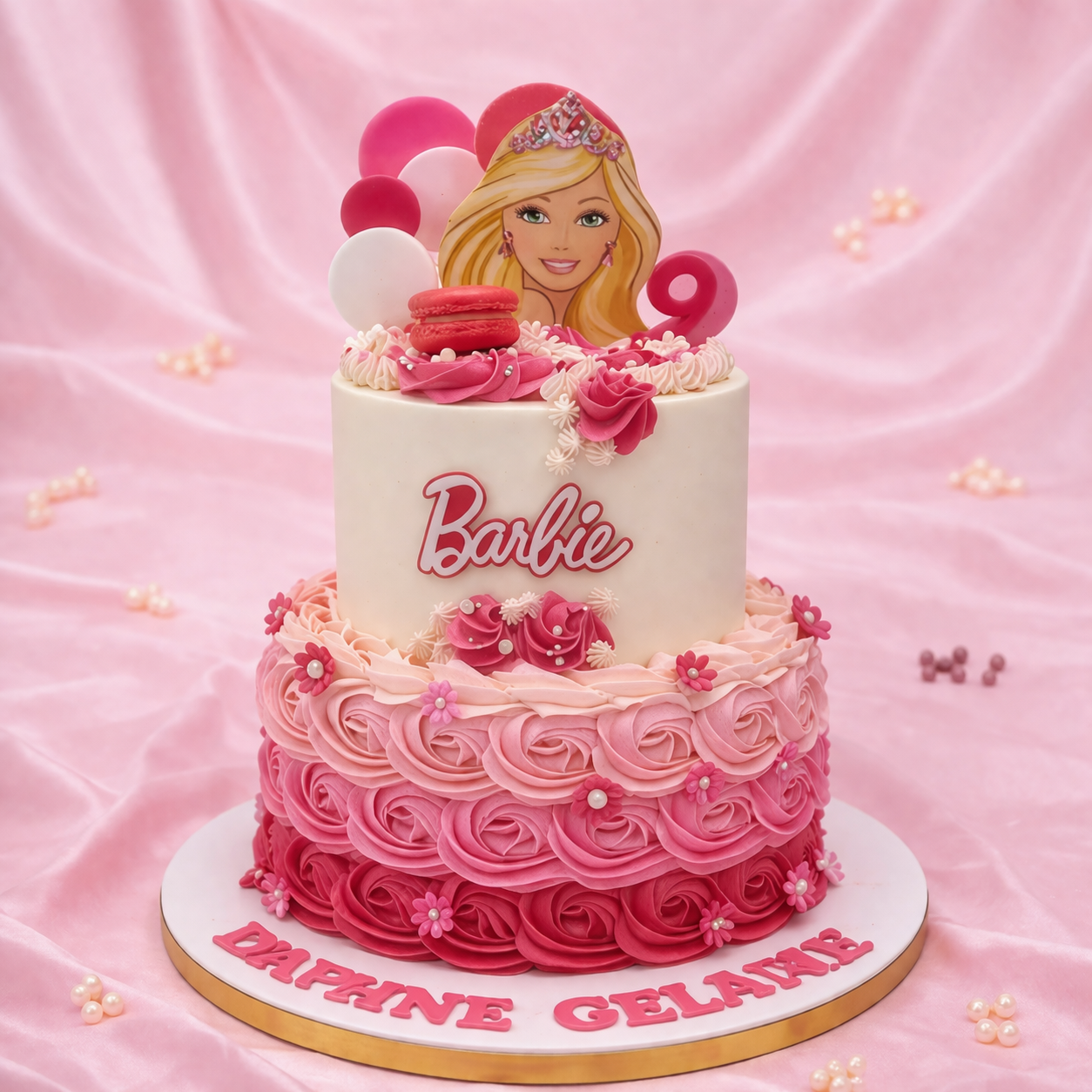 Blush Royale Barbie Cake