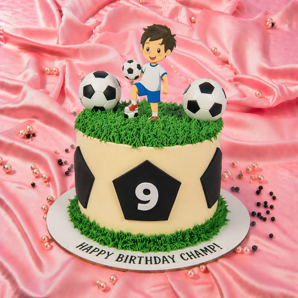 Football Champ Theme Cake