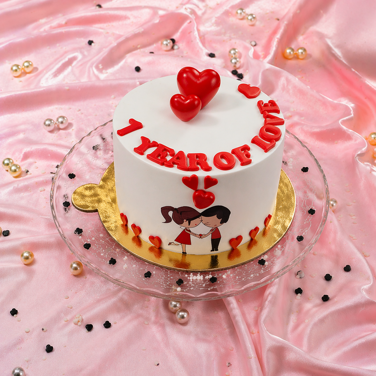 One Year Love Celebration Cake