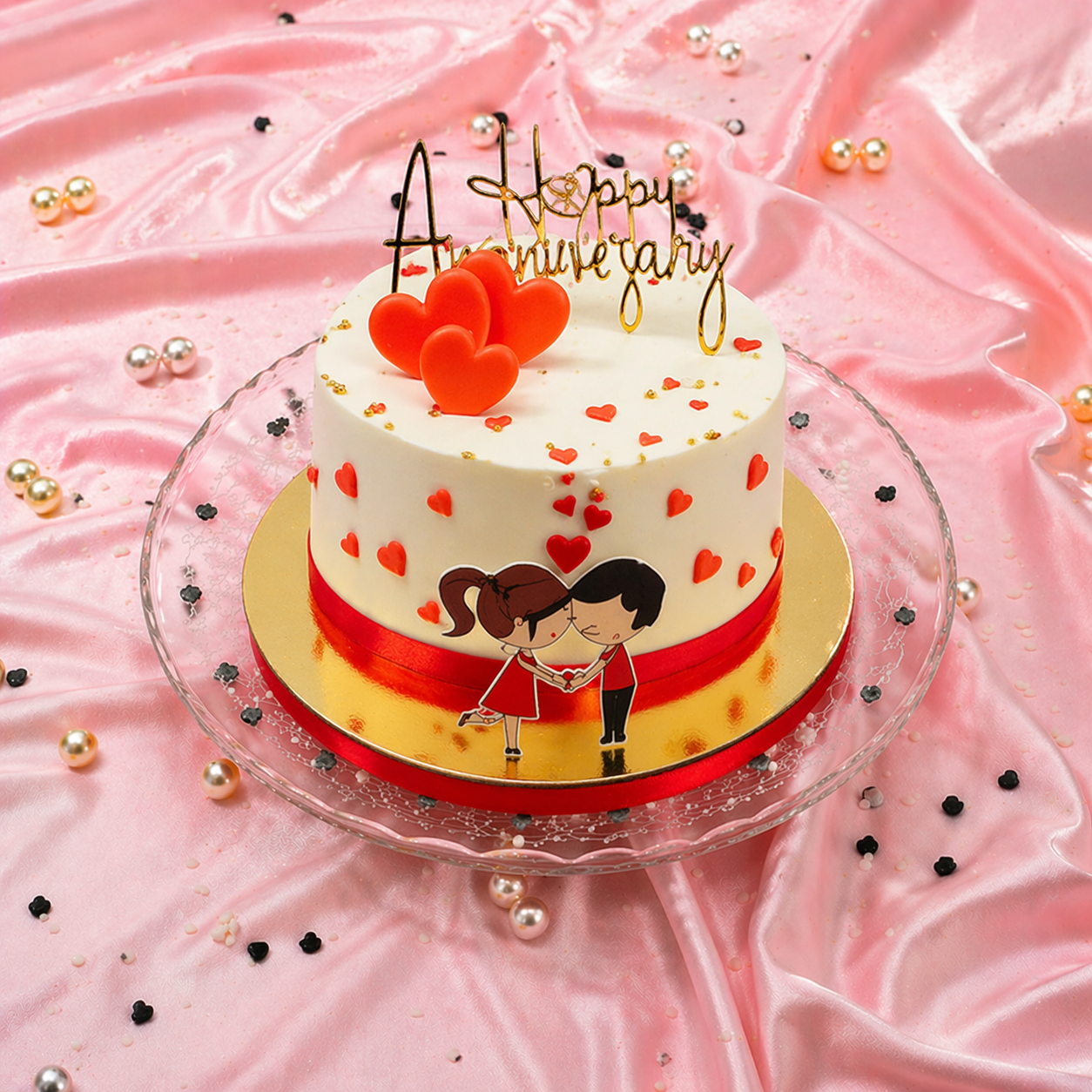 Romantic Anniversary Bliss Cake