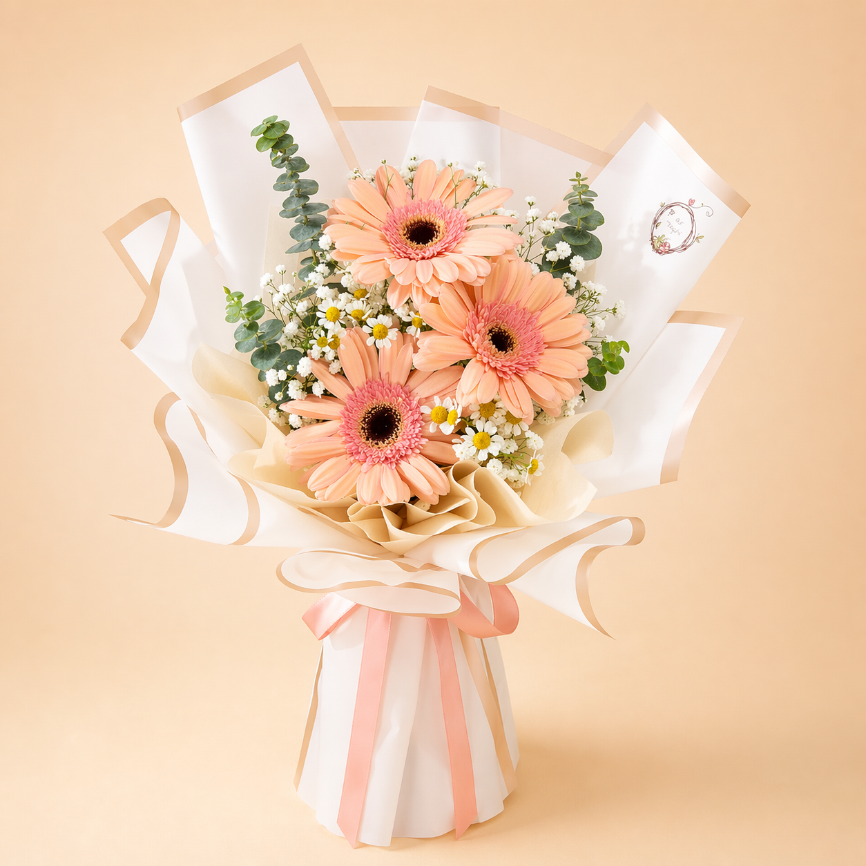 Peach Blossom Gerbera Delight