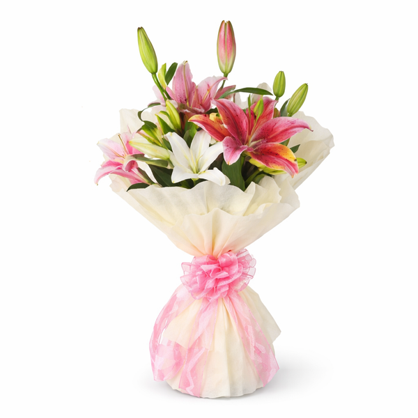 Colorful Mixed Lily Bouquet