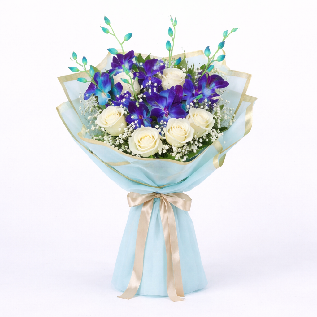 Orchids and Roses Bouquet