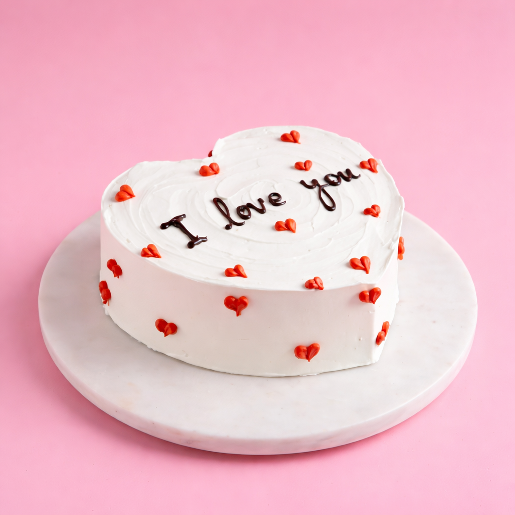 Heart Shape Love Cake
