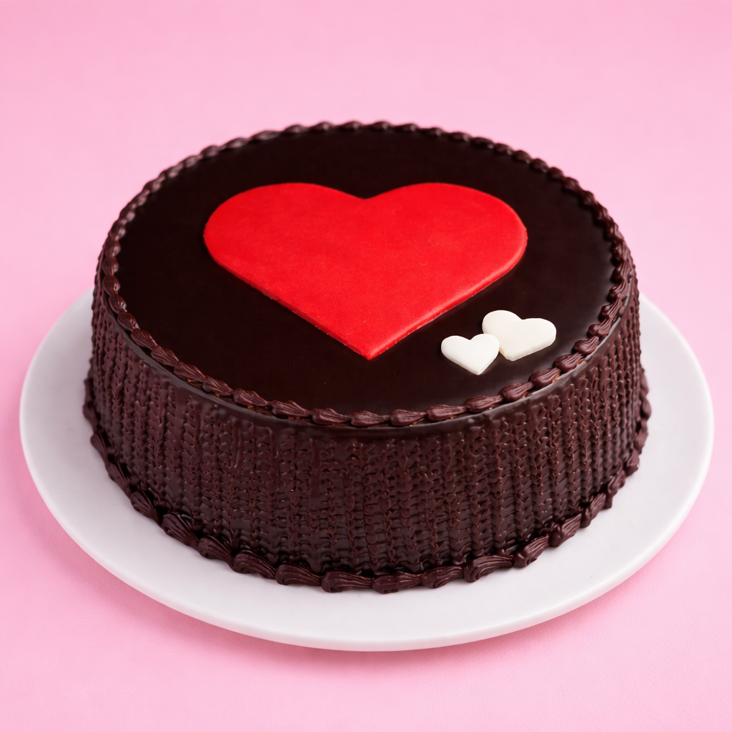 Chocolate Heart Designer Cake