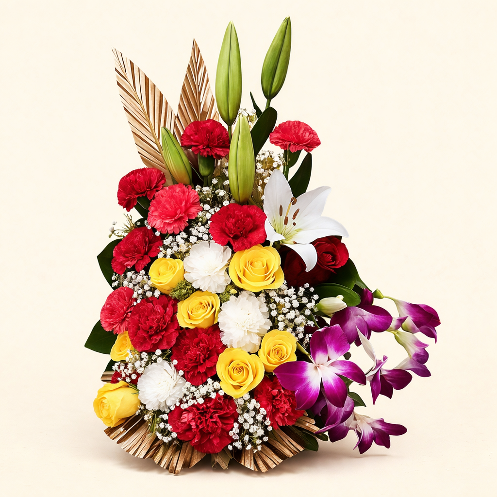 Premium Mixed Flower Arrangement