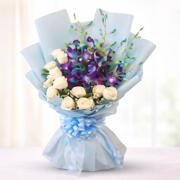 Blue Orchid Elegance Bouquet