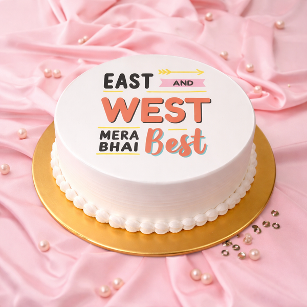 Mera Bhai Best Message Cake