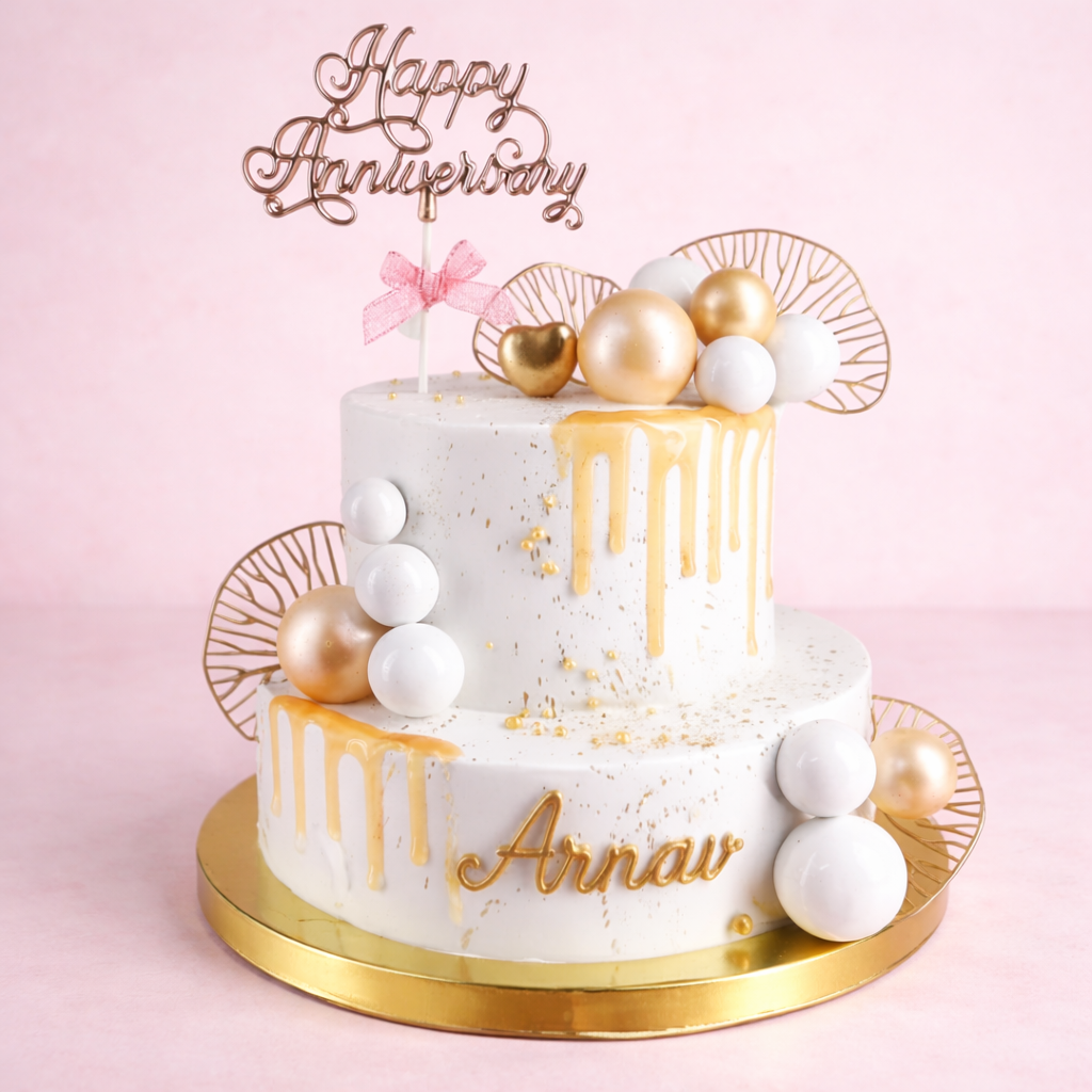 Elegant Anniversary Cake