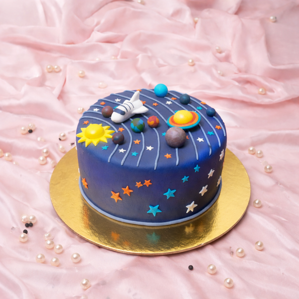 Astronaut Theme Cake