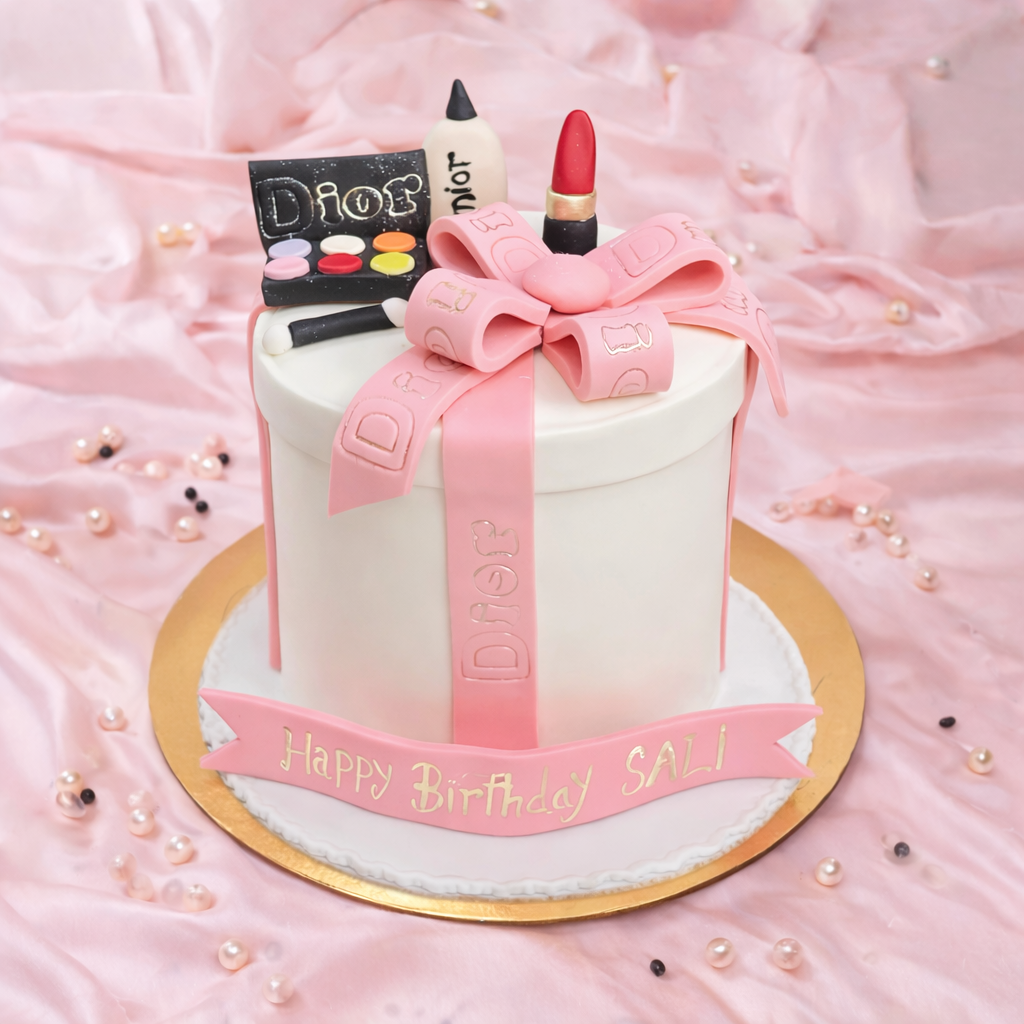Dior Makeup Gift Box Cake