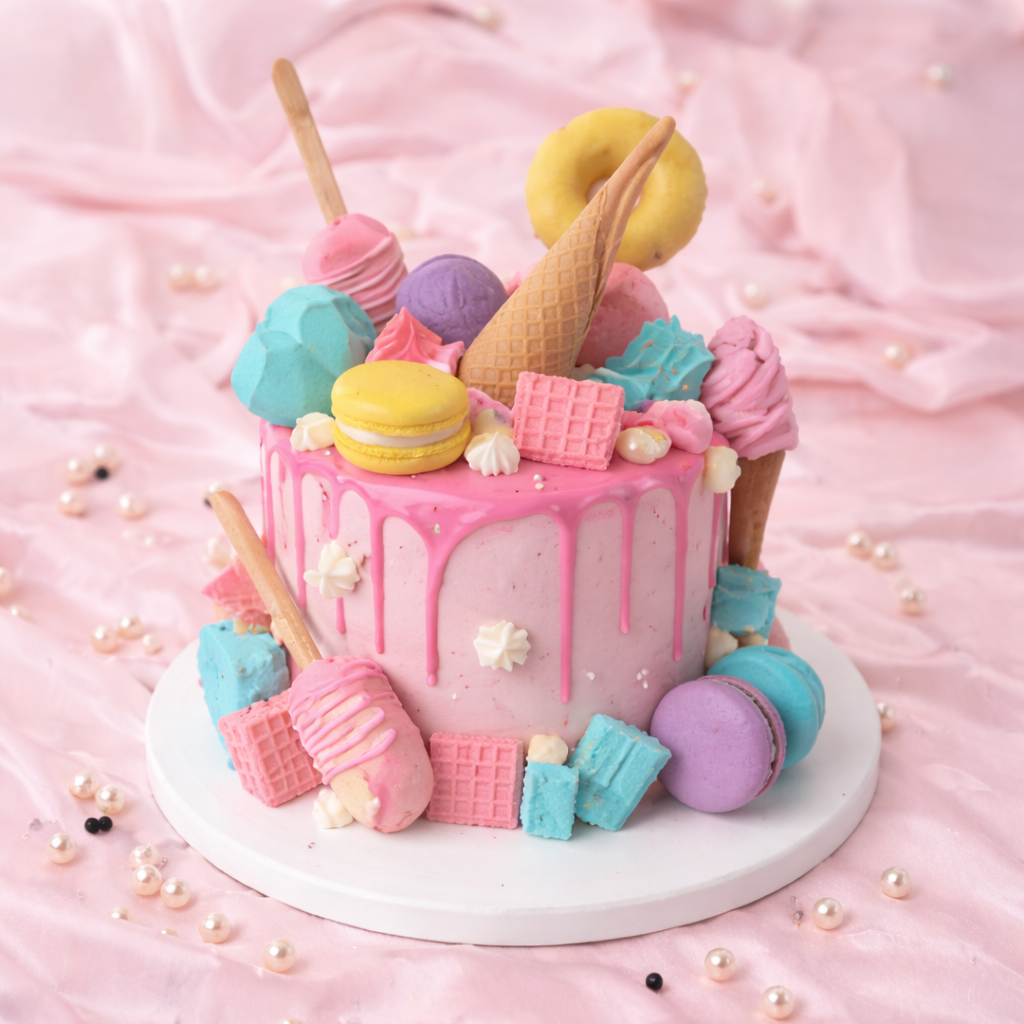 Candy Drip Theme Cake