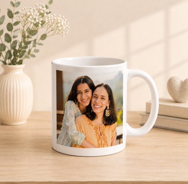 Personalized Best Friends Photo Ceramic Mug