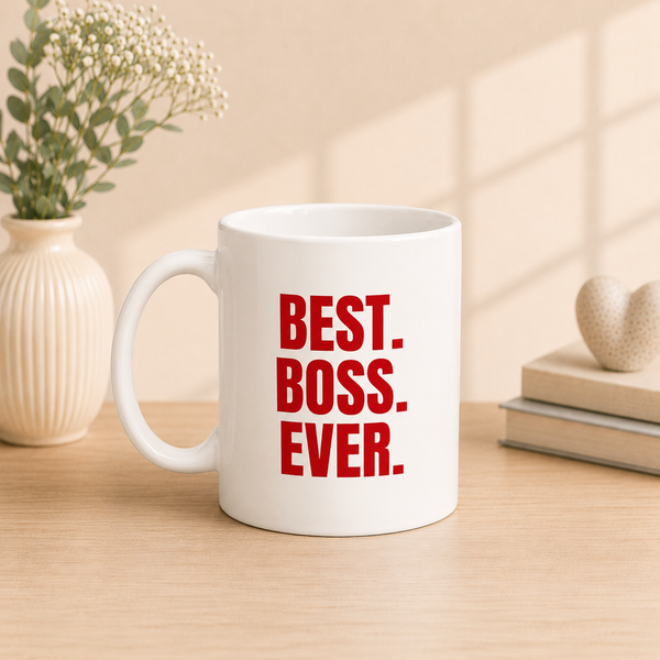 The Boss Printed Ceramic Mug