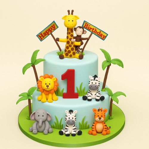 Animal Jungle Cake