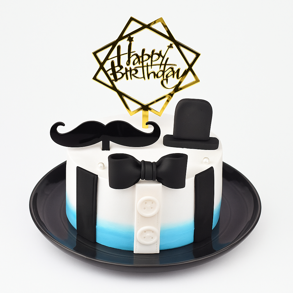 Gentleman Theme Cake