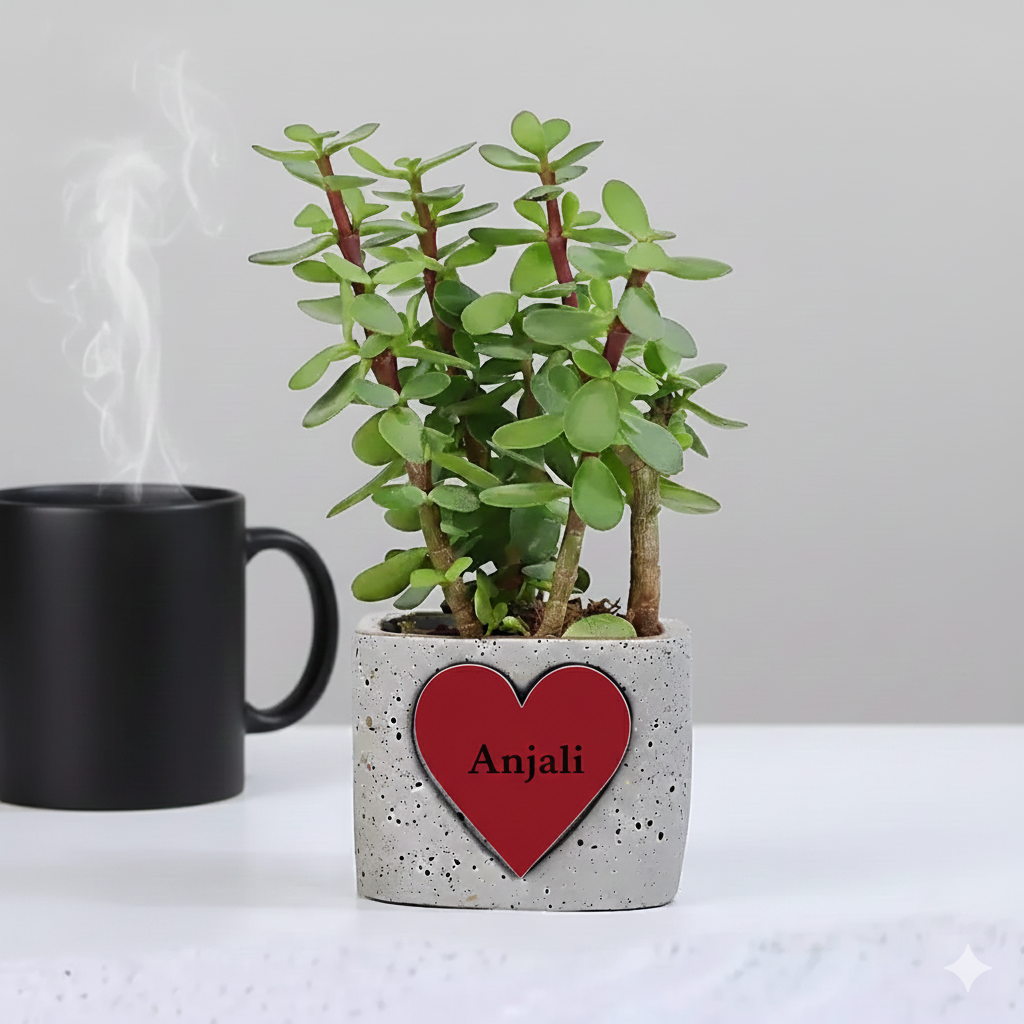 Personalised Prosperity name on Plant pot