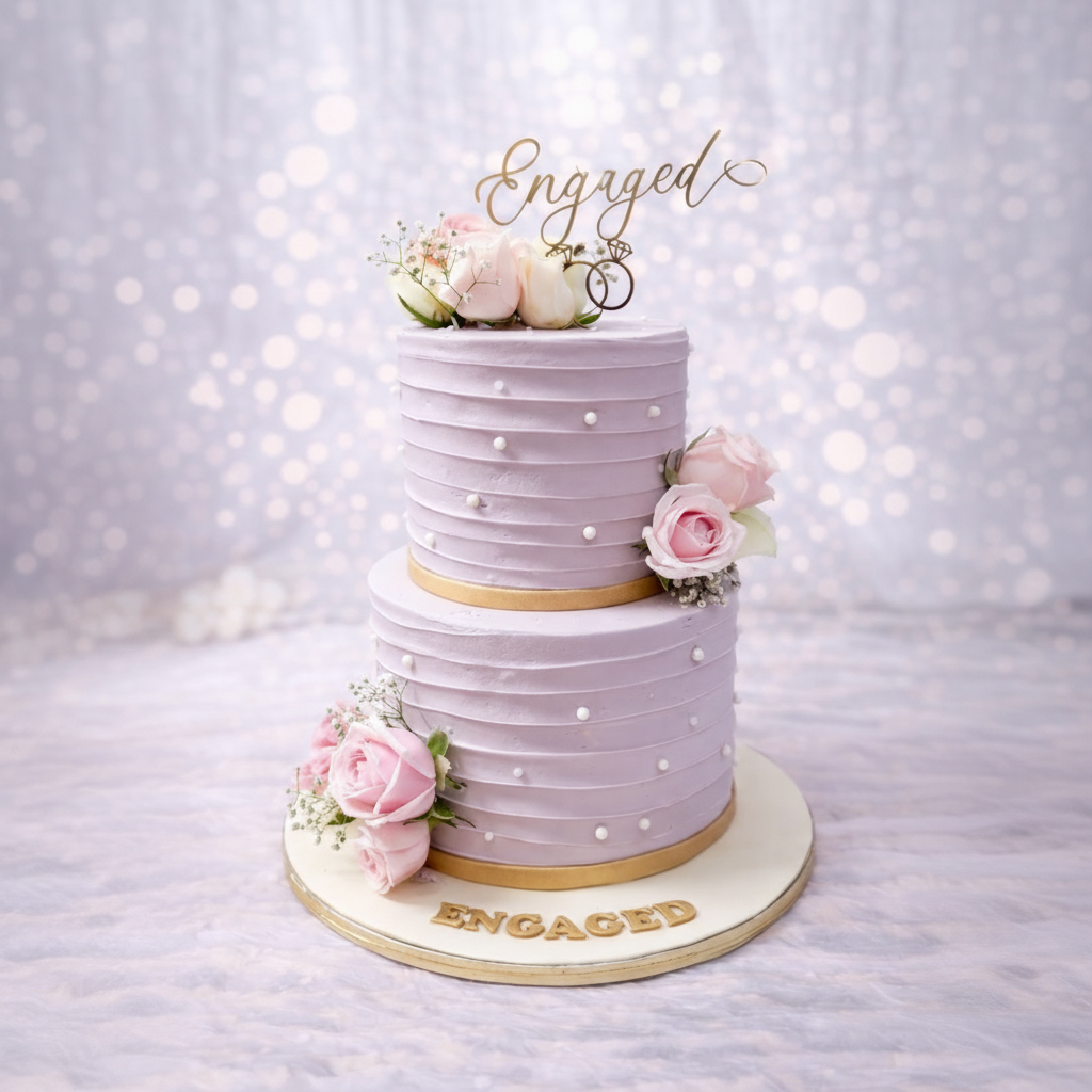 Just Engagement Cake