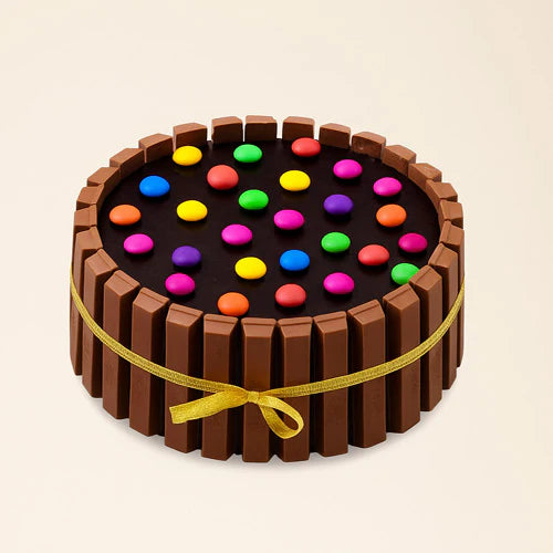 Kit Kat Gems Cake