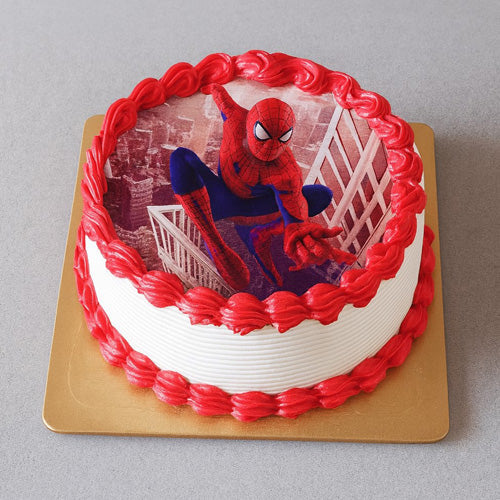 Spider Man Photo Cake
