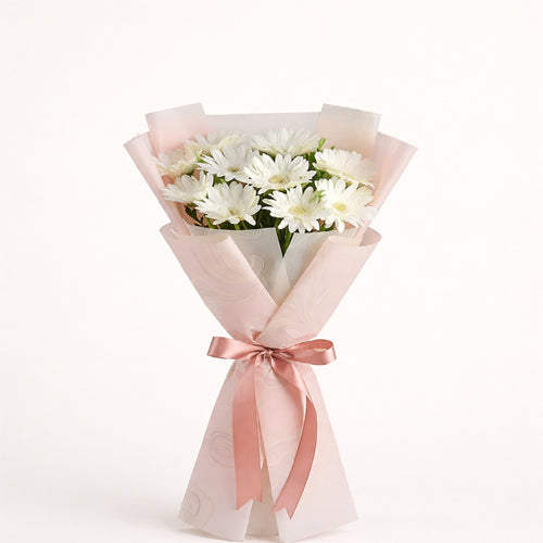 Delicate white Chrysanthemums