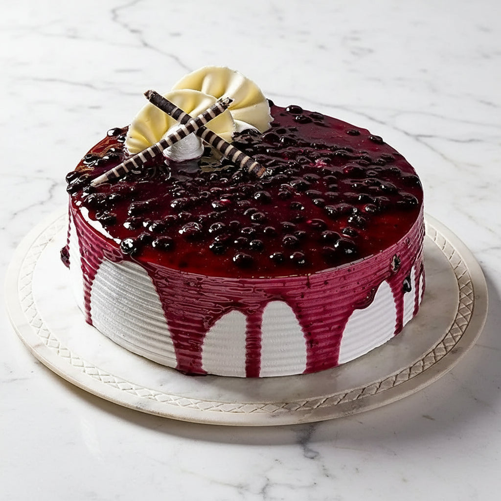 Blueberry Glaze Cake Half Kg