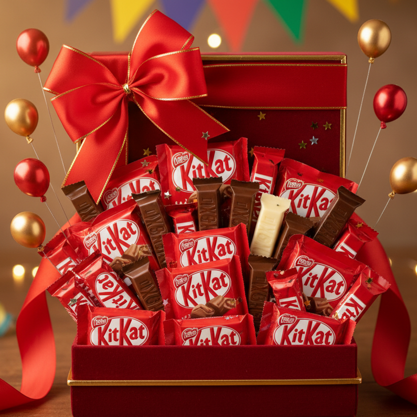 Kitkat Chocolates- Birthday Gift 
size this image will be 500x500 px