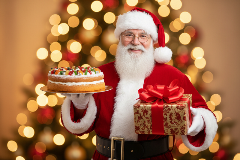 Shanta close with cake giving gift 